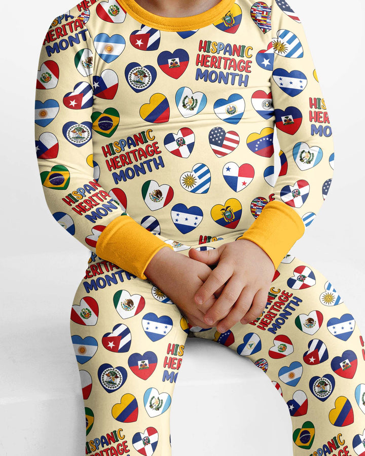 Template Bamboo Two Piece Long Sleeve Pyjamas Set