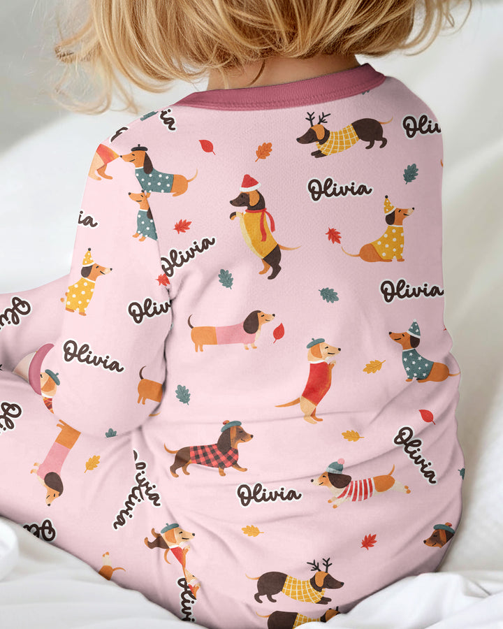 Autumn Dachshund Kids Bamboo Convertible Zippy