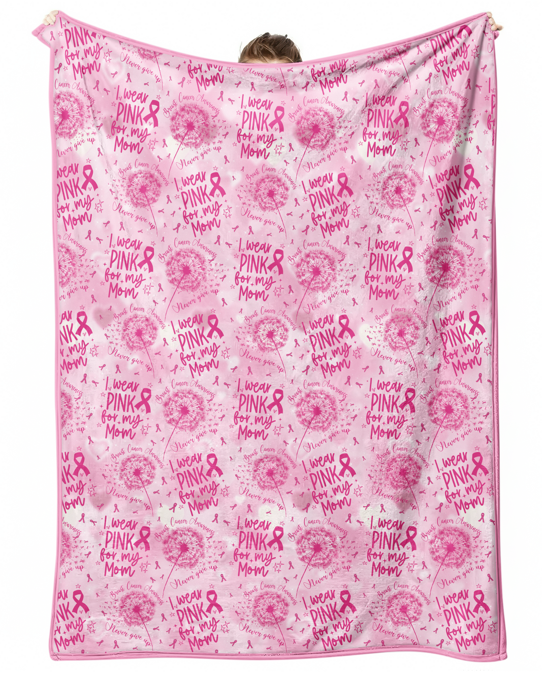 I Wear Pink For My Mom Bamboo Blanket