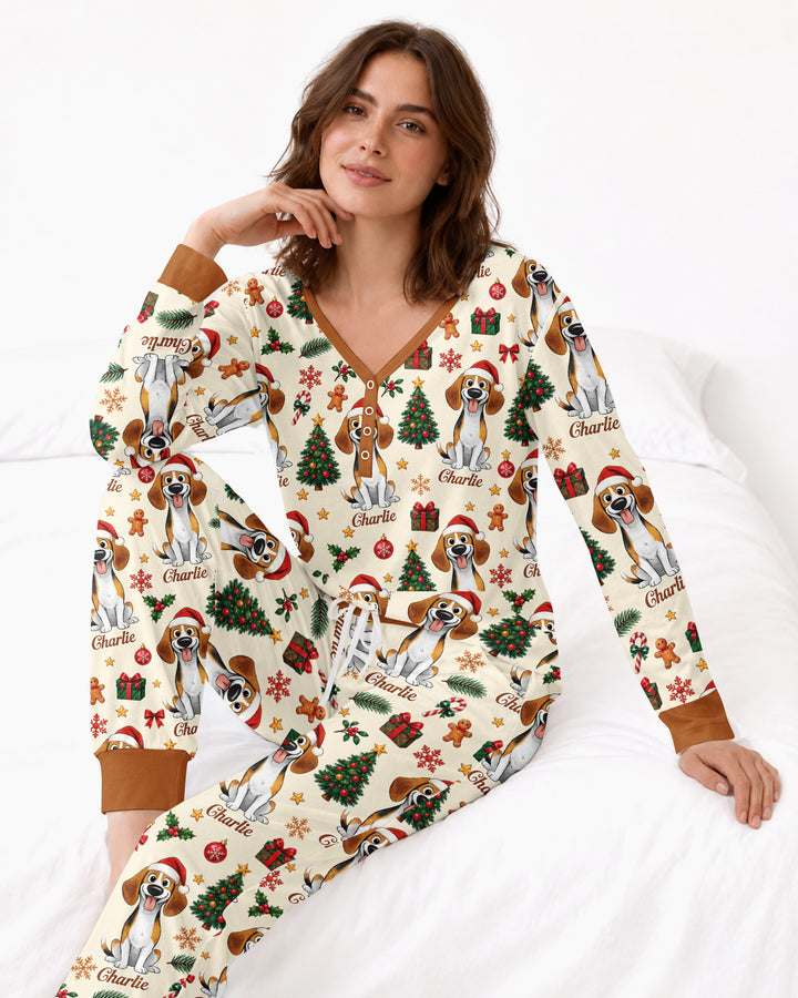 Christmas Dog Bamboo Women Pajama Set