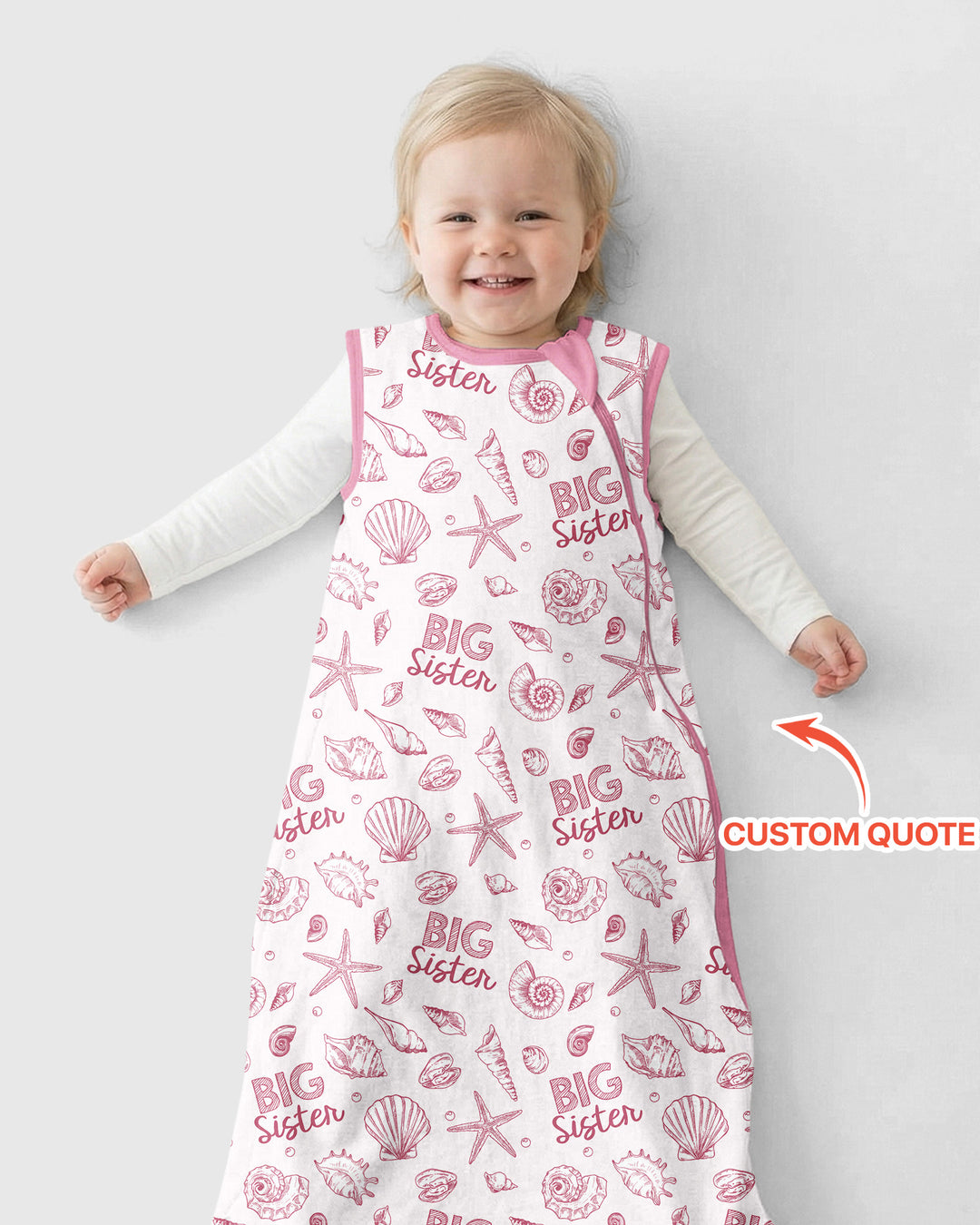 Coquette Seashell Matching Sibling Bamboo Sleep Bag