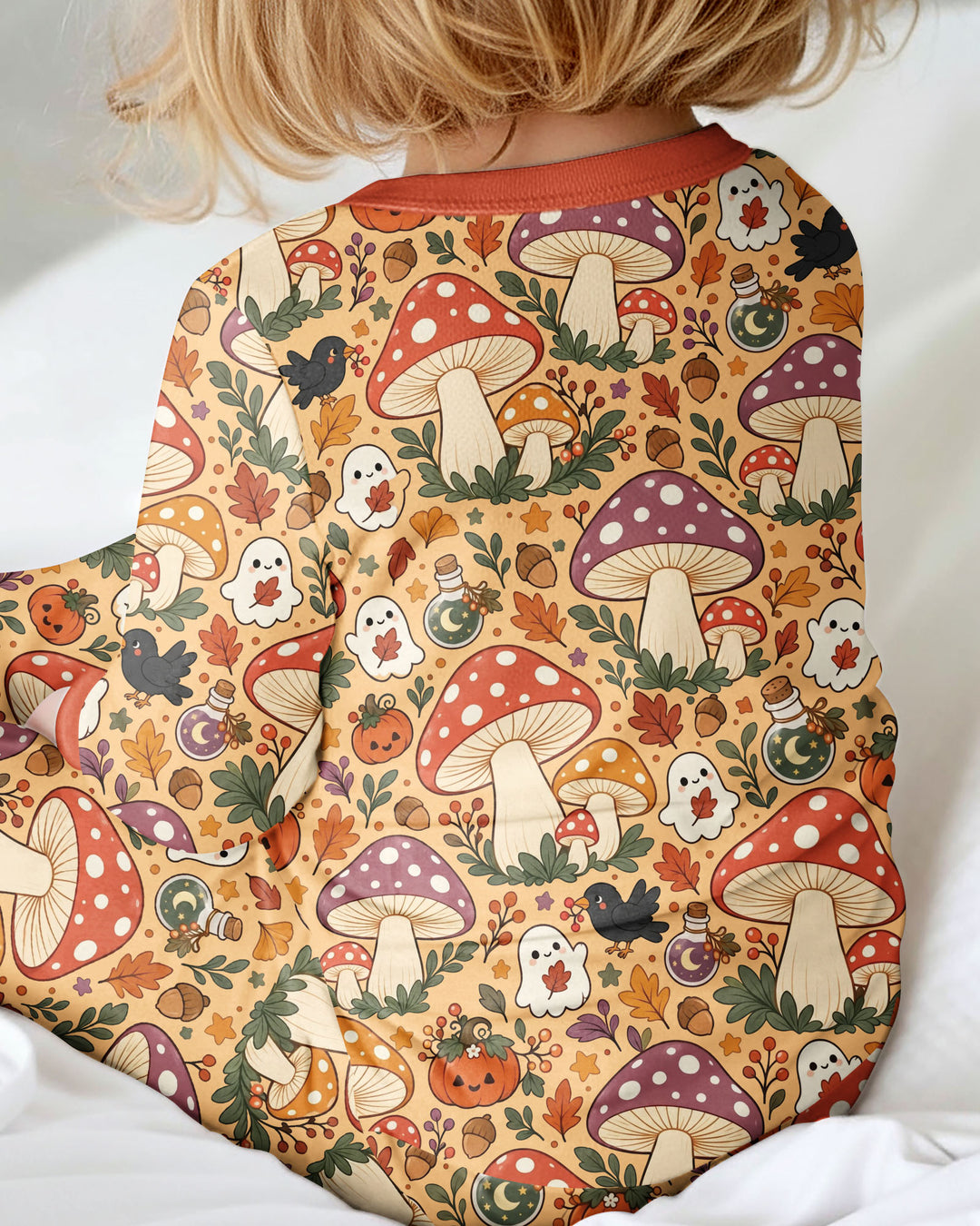 Fall Ghost Mushrooms Bamboo Convertible Zippy