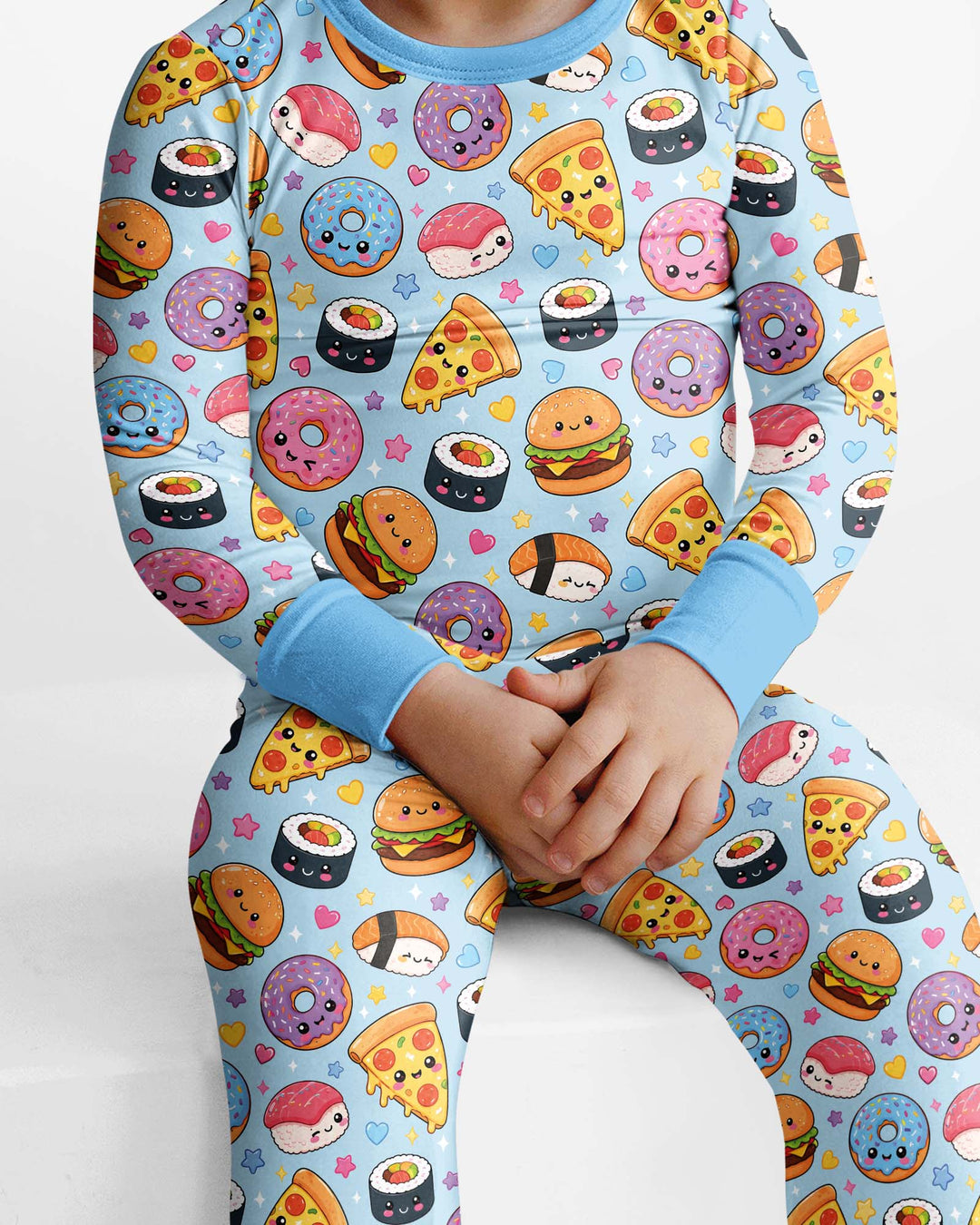 Template Bamboo Two Piece Long Sleeve Pyjamas Set