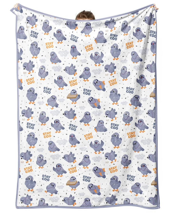 Pigeon Stay Coo Bamboo Blanket
