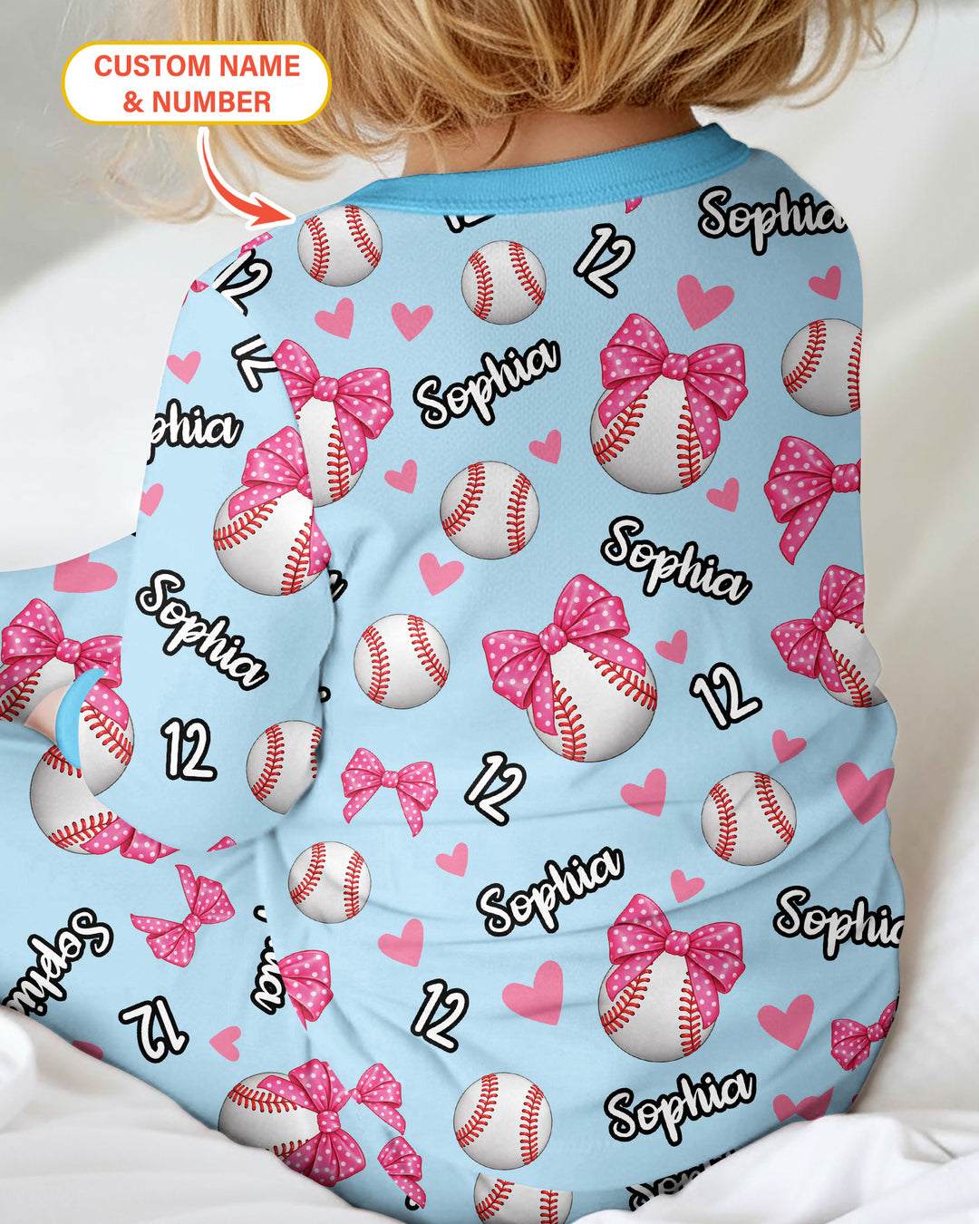 Coquette Ball Custom Name And Number Bamboo Convertible Zippy