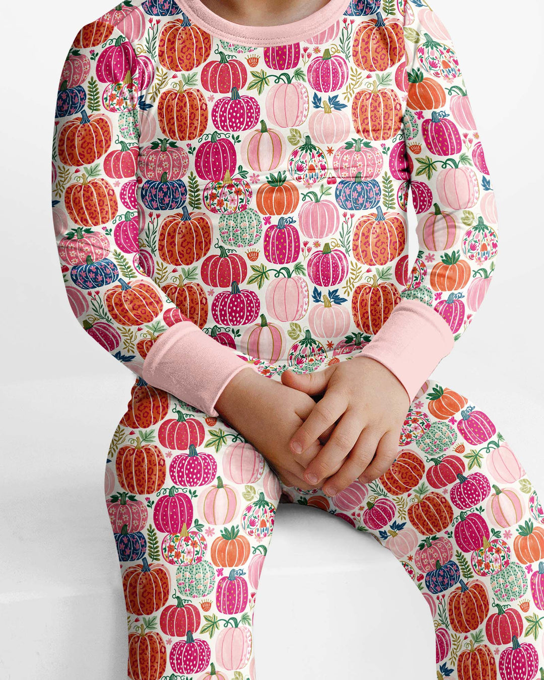 Pumpkin & Bloom Bamboo Two Piece Long Sleeve Pajama Set
