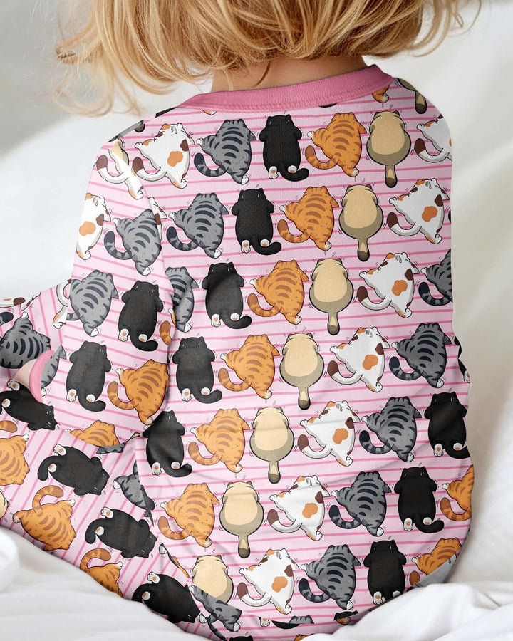 Funny Cat Butts Club Family Matching Bamboo Convertible Zippy