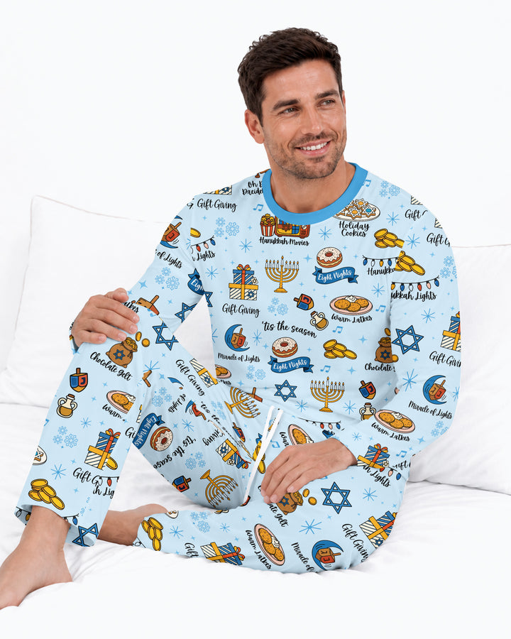 Hanukkah Night Bamboo Men's Pajama Set