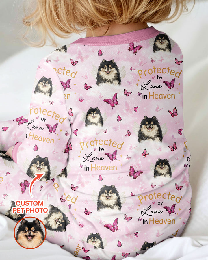 Custom Pet Photo Protected By Heaven Family Matching Bamboo Convertible Zippy