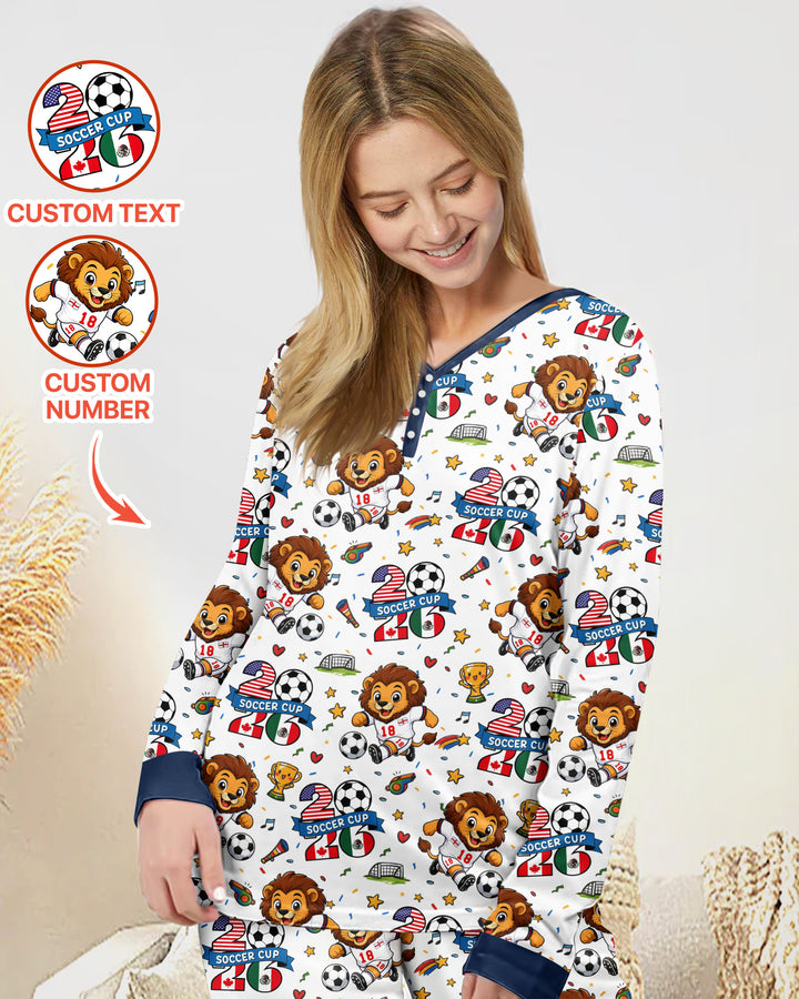 We Are The Champions Soccer Cup 2026 Bamboo Women Pajama Set