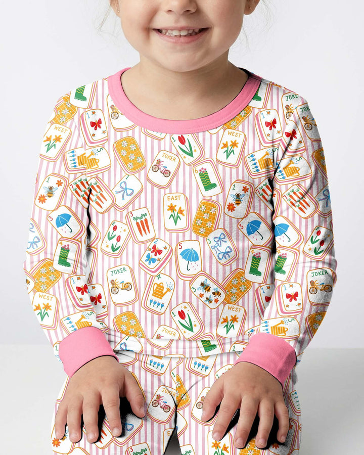 Template Bamboo Two Piece Long Sleeve Pyjamas Set