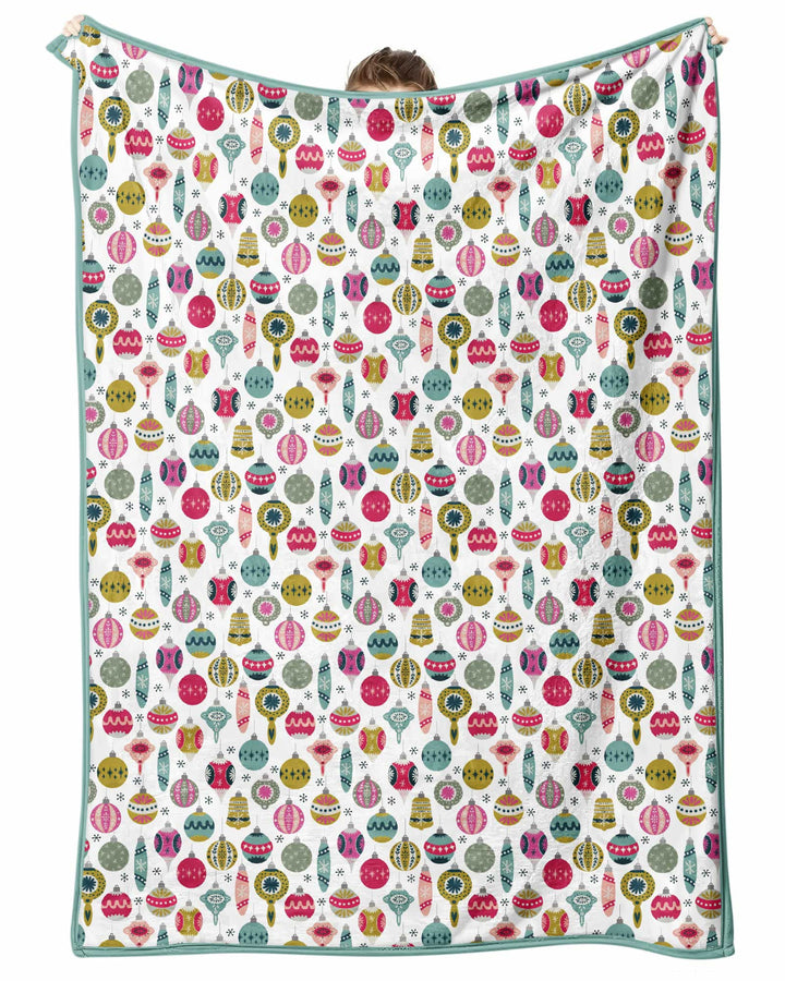 Tiny Christmas Ornaments Bamboo Blanket