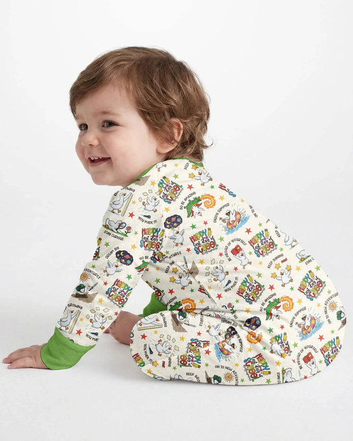 Silly Goose Happy Last Day of School Bamboo Convertible Zippy