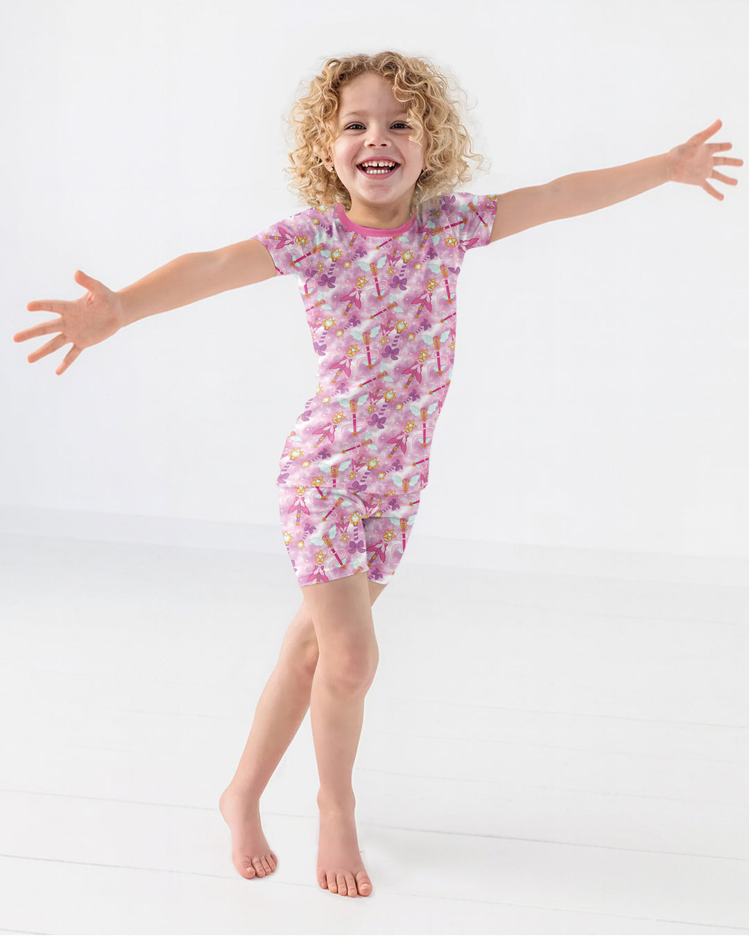 Template Bamboo Two Piece Short Sleeve Shorts Pyjamas Set