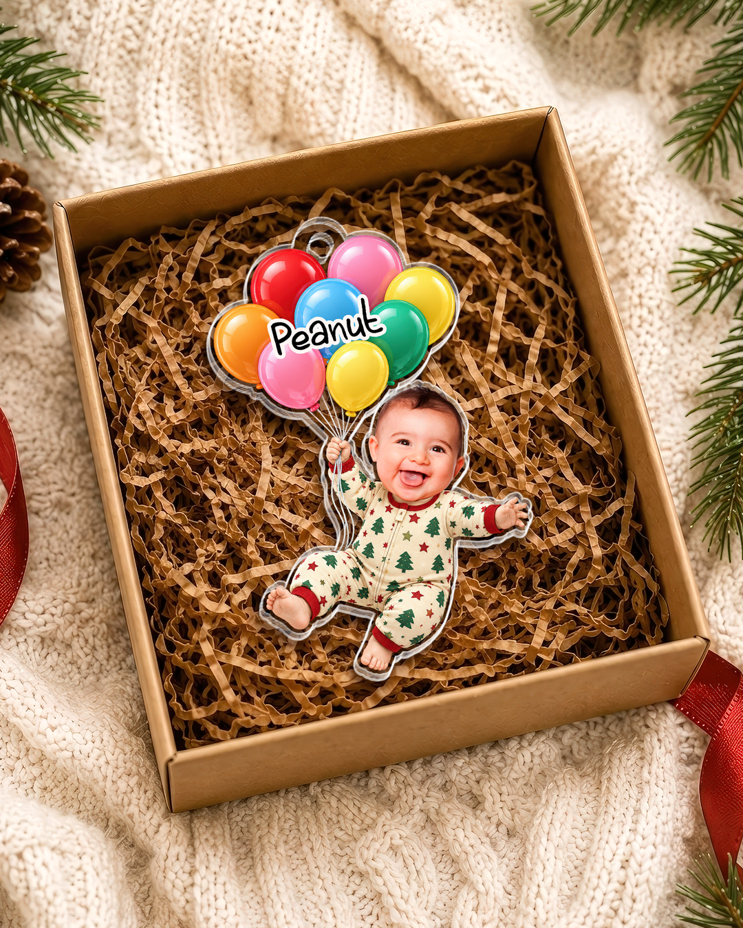 My Little Peanut Baby Personalized Acrylic Ornament