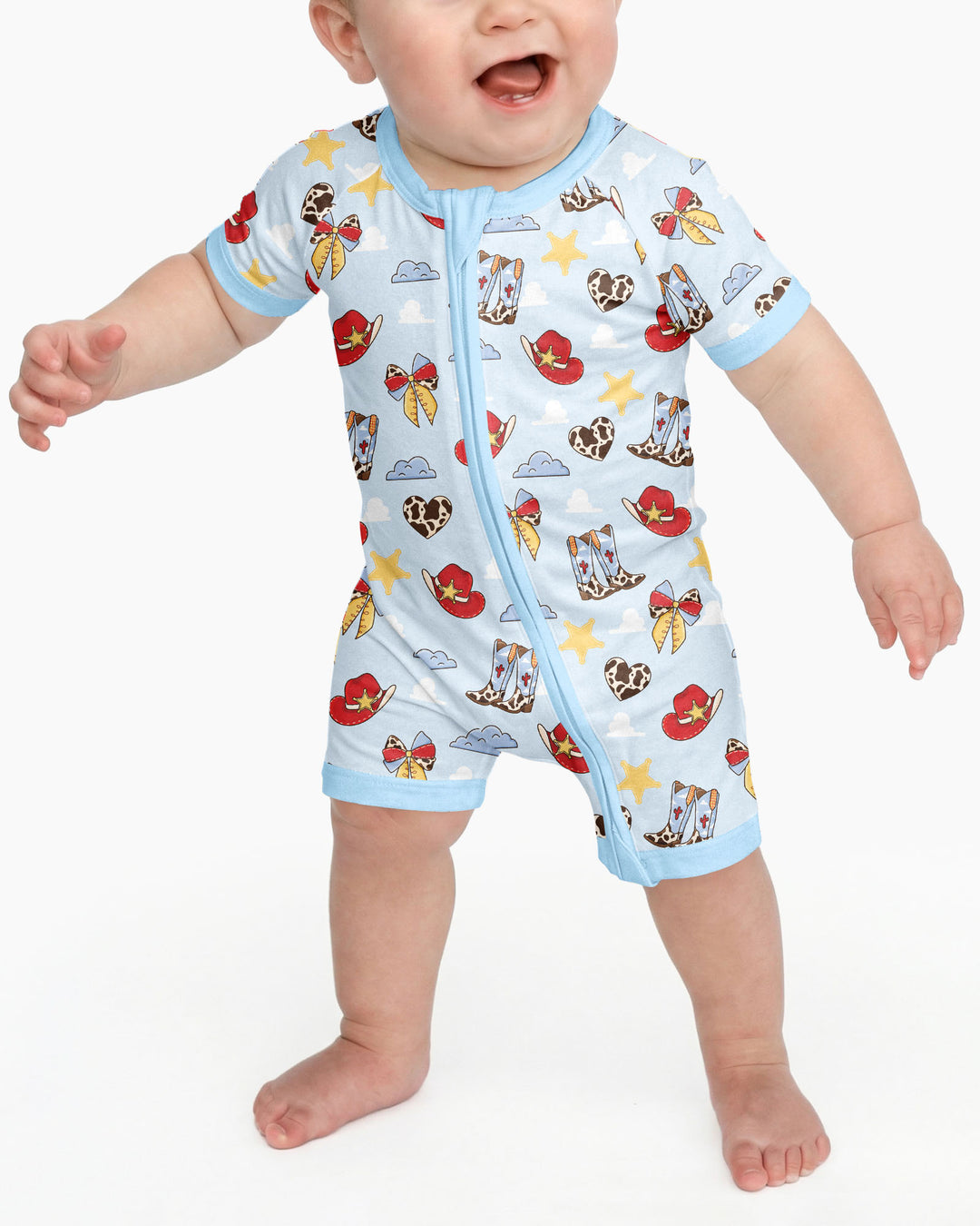 Cowboy Story Bamboo Shorty Zippy