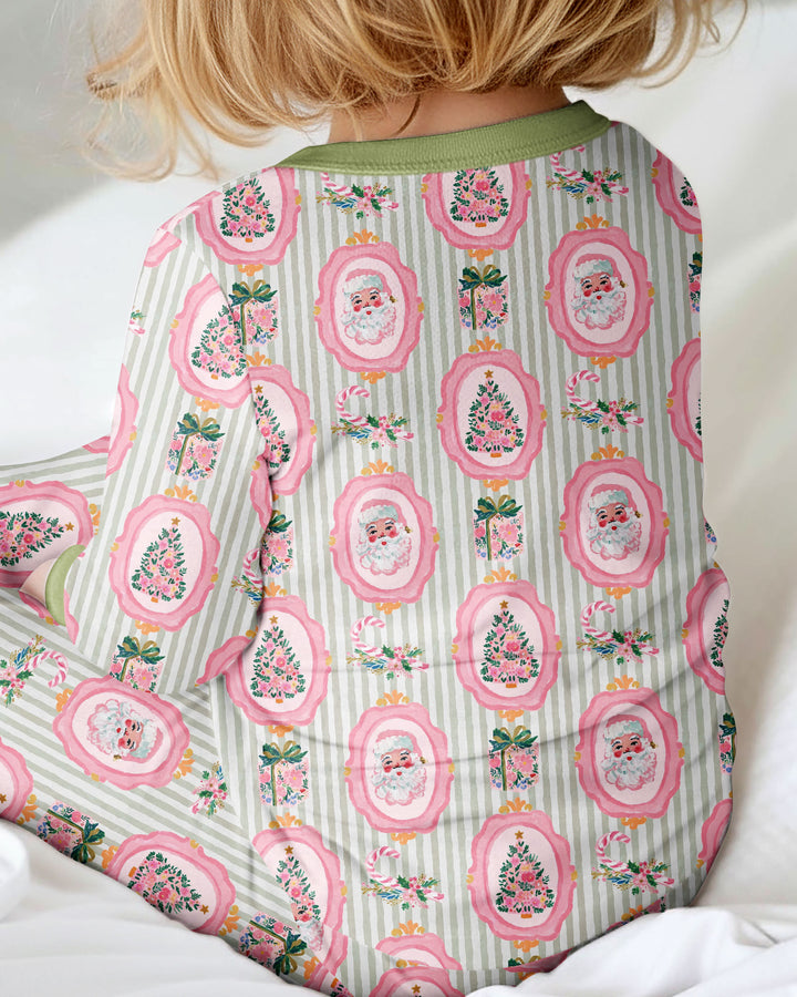 Pink Vintage Christmas Bamboo Convertible Zippy