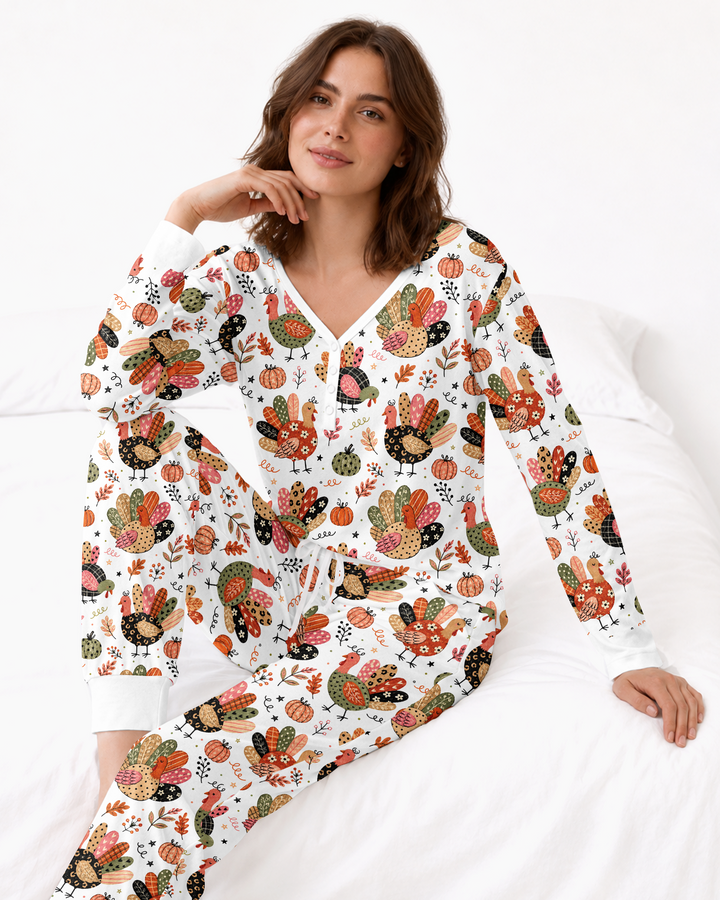 Boho Turkey Bamboo Women Pajama Set