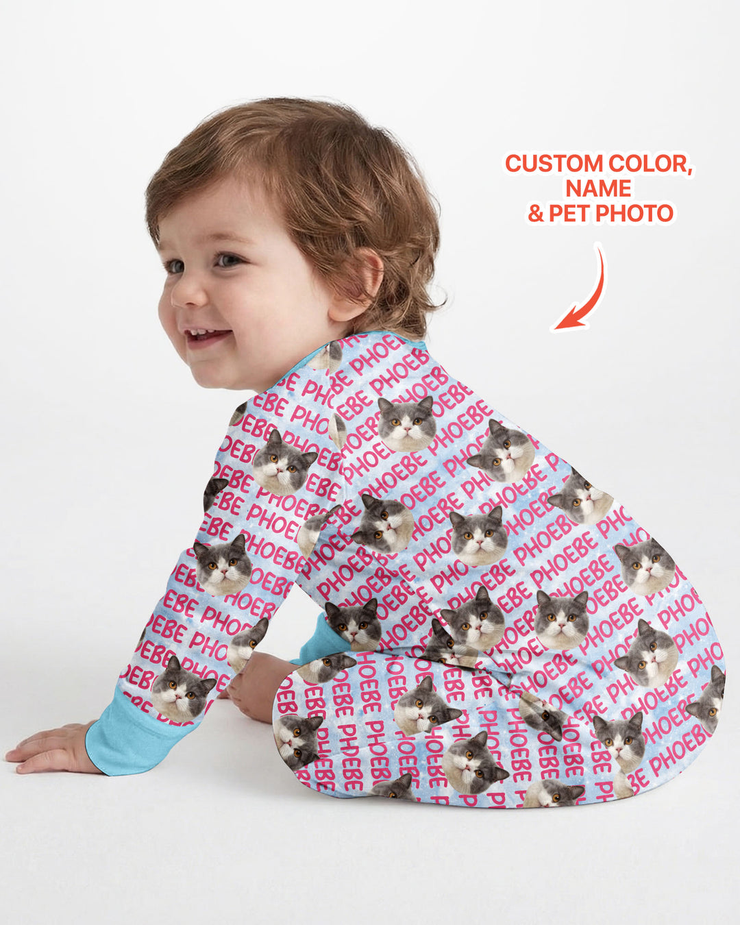 Custom Pet Photo With Name Watercolor Bamboo Convertible Zippy