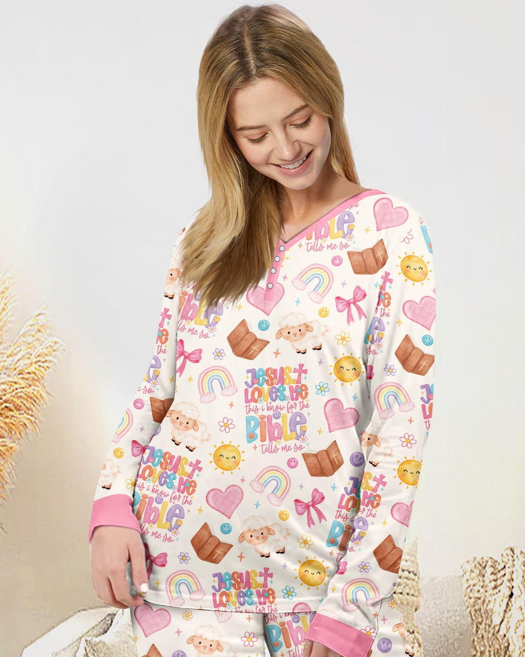 Jesus Loves Me This I Know Bamboo Women Pajama Set