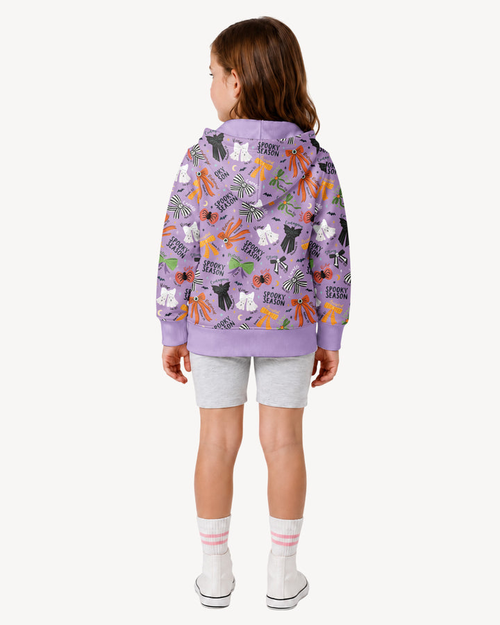 Spooky Bows Spooky Season Bamboo Zip Hoodie