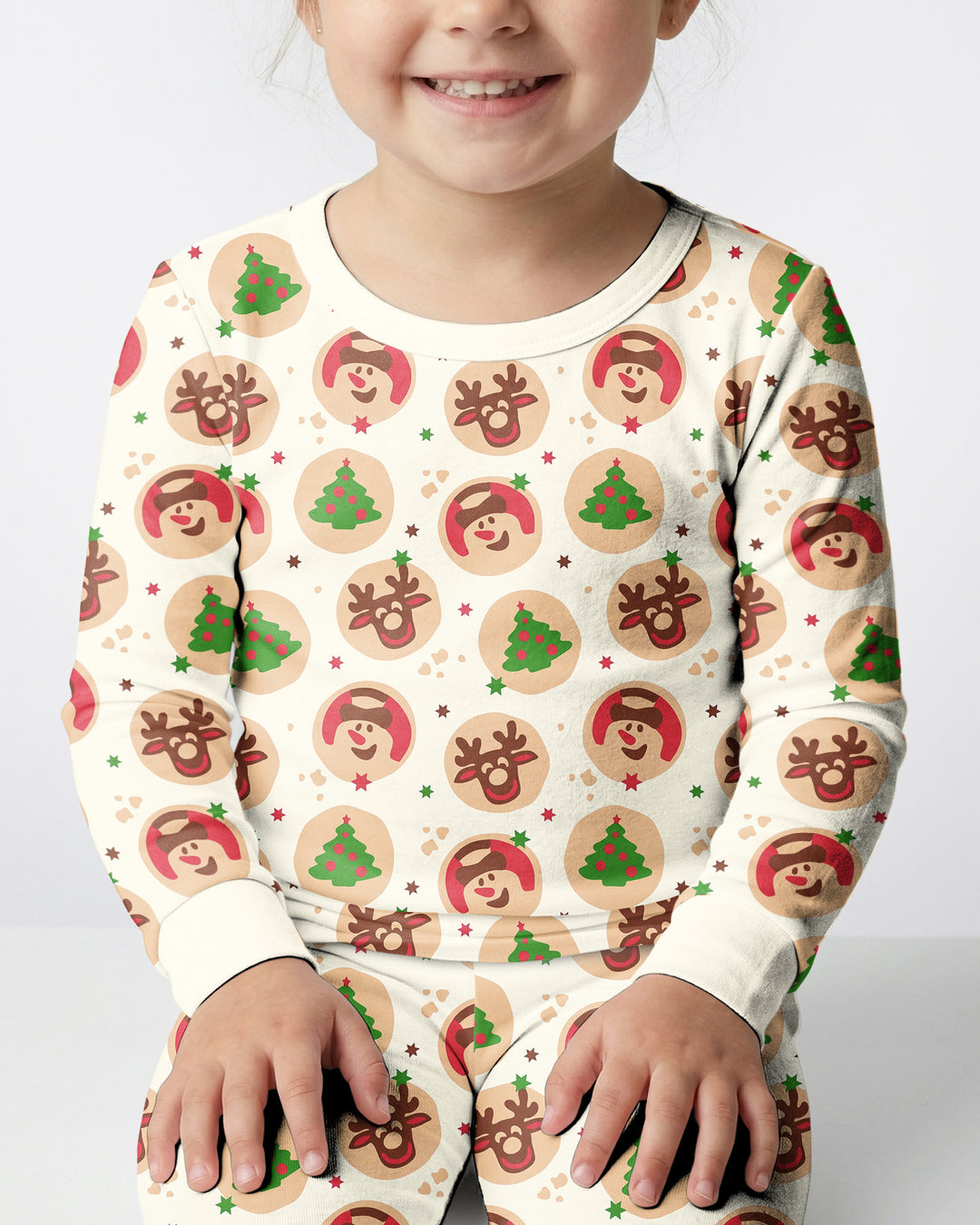 Template Bamboo Two Piece Long Sleeve Pyjamas Set