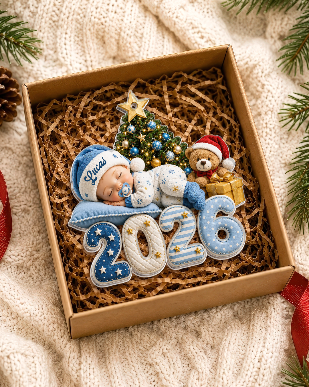 Baby First Christmas Personalized Acrylic Ornament