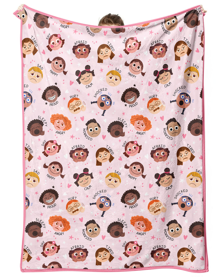 Feelings Vocabulary Bamboo Blanket