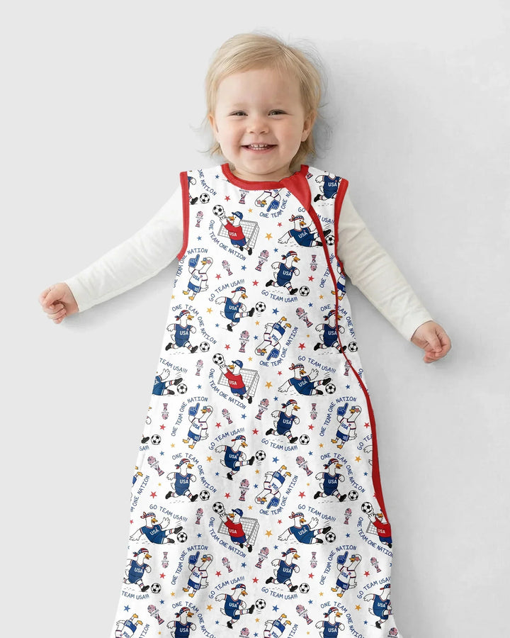 USA Soccer Goose Family Matching Bamboo Sleep Bag