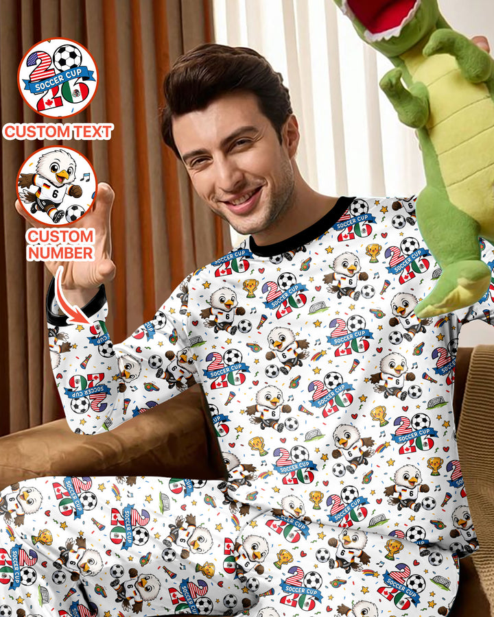 We Are The Champions Soccer Cup 2026 Bamboo Men's Pajama Set