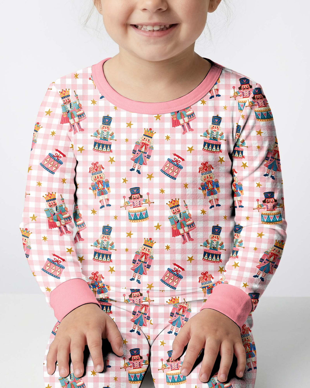 Whimsical Nutcracker Bamboo Two Piece Long Sleeve Pajama Set