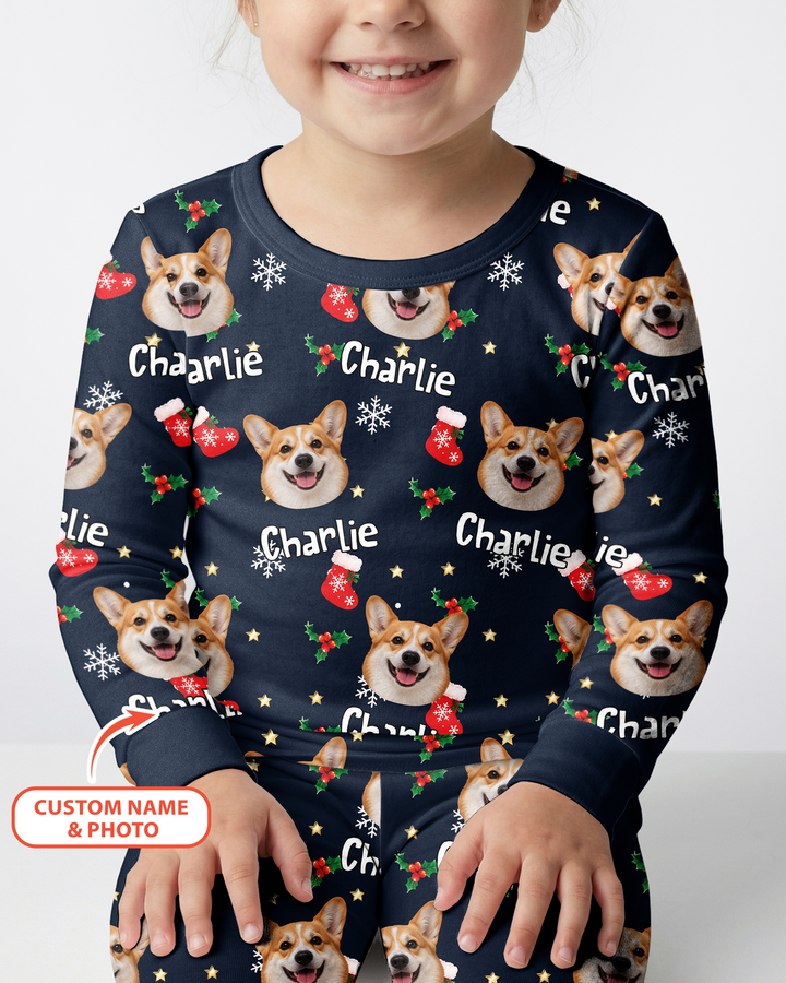 My Furry Christmas Bamboo Two Piece Long Sleeve Pajama Set