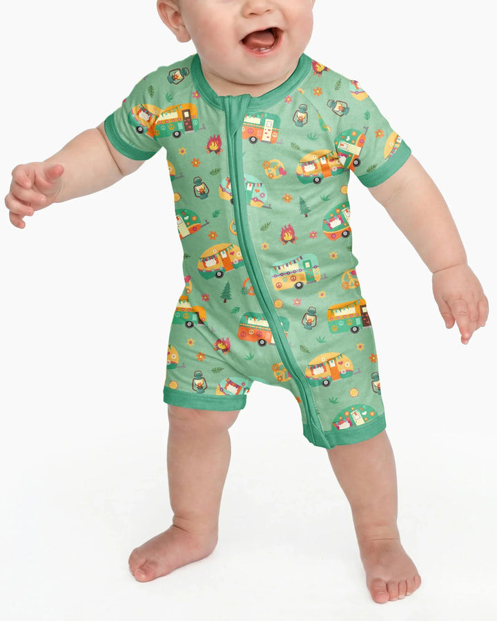 Happy Little Camper Bamboo Shorty Zippy