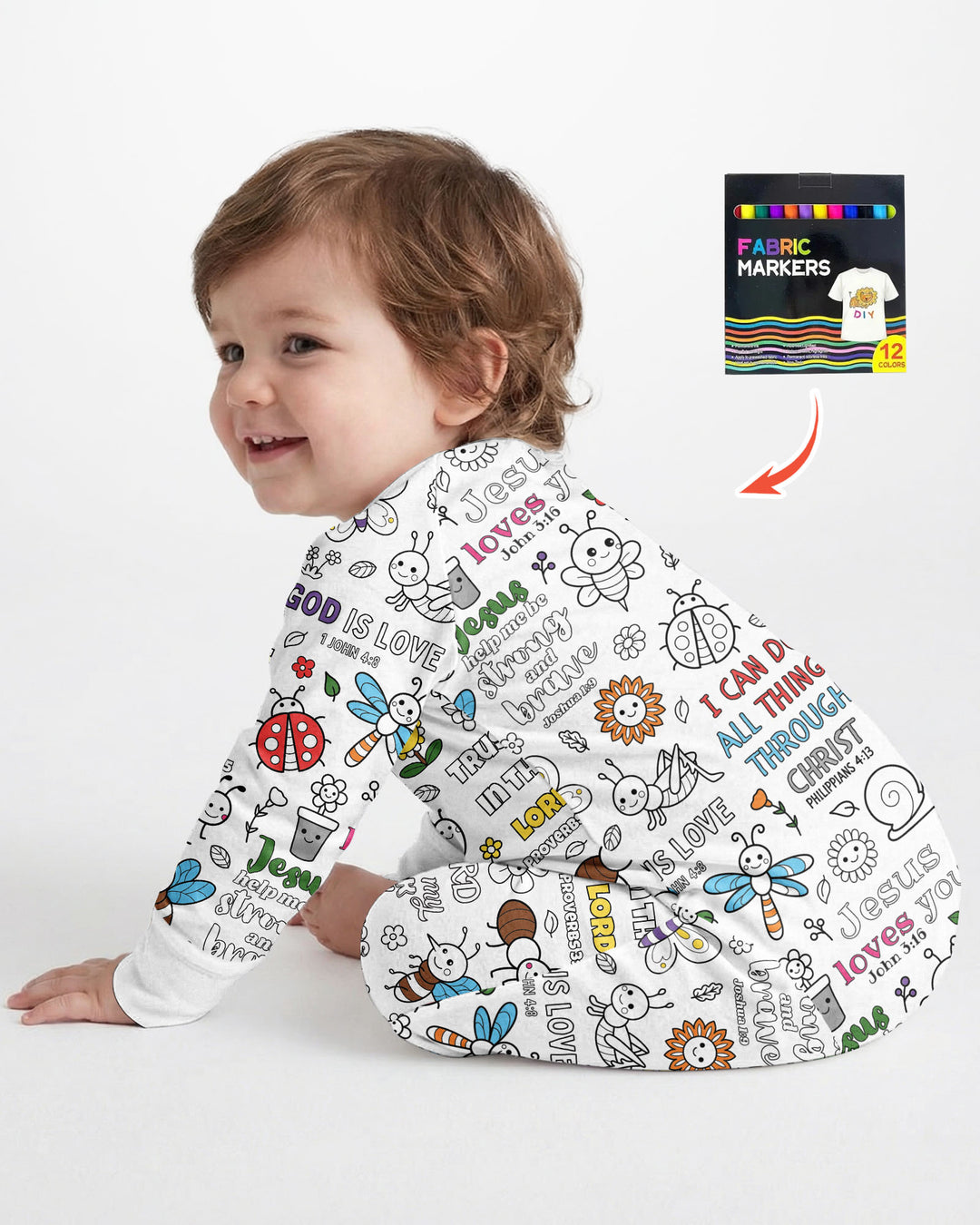 Joyful Garden Bible Verse Colorable Bamboo Convertible Zippy