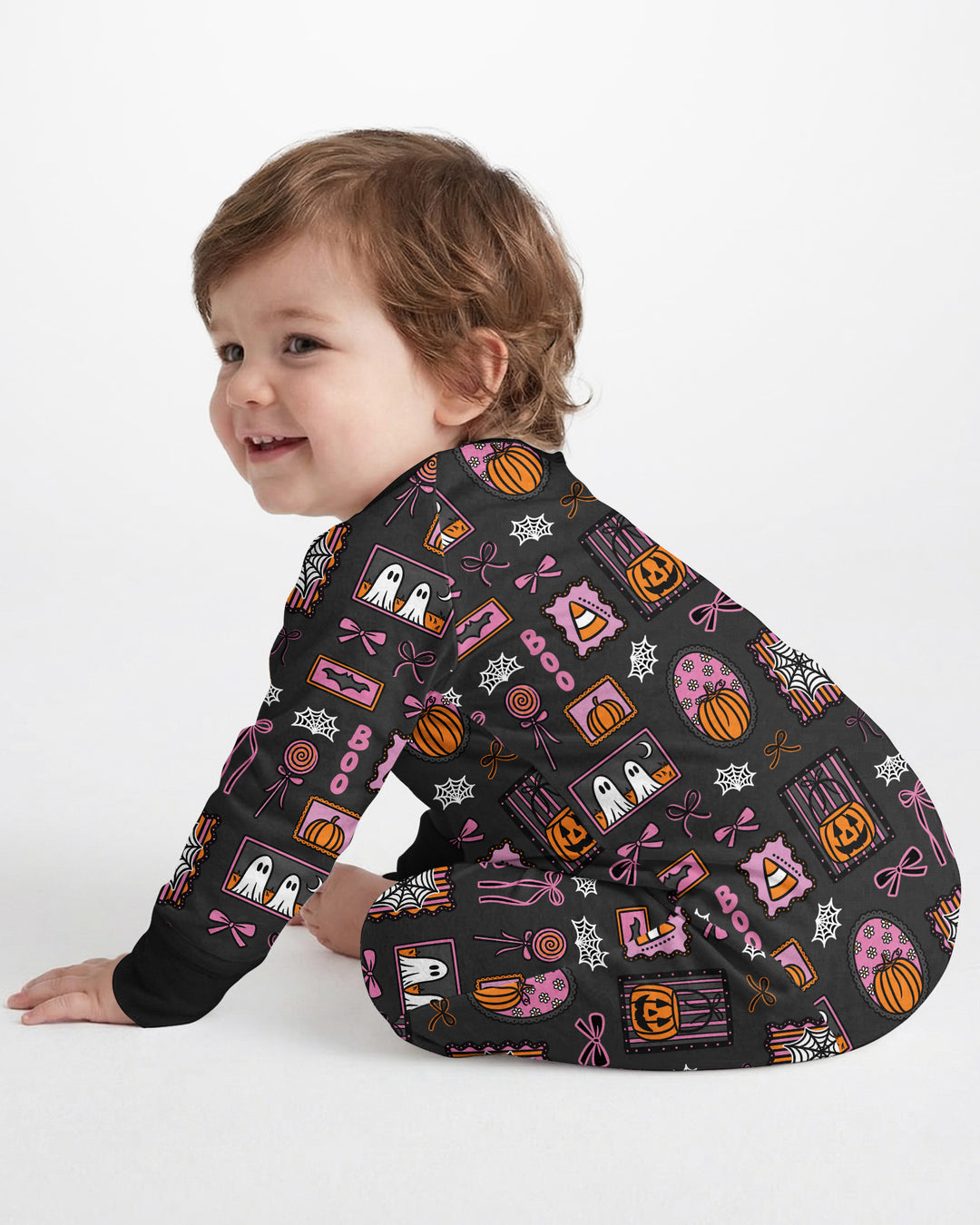 Spooky Preppy Pink Bamboo Convertible Zippy