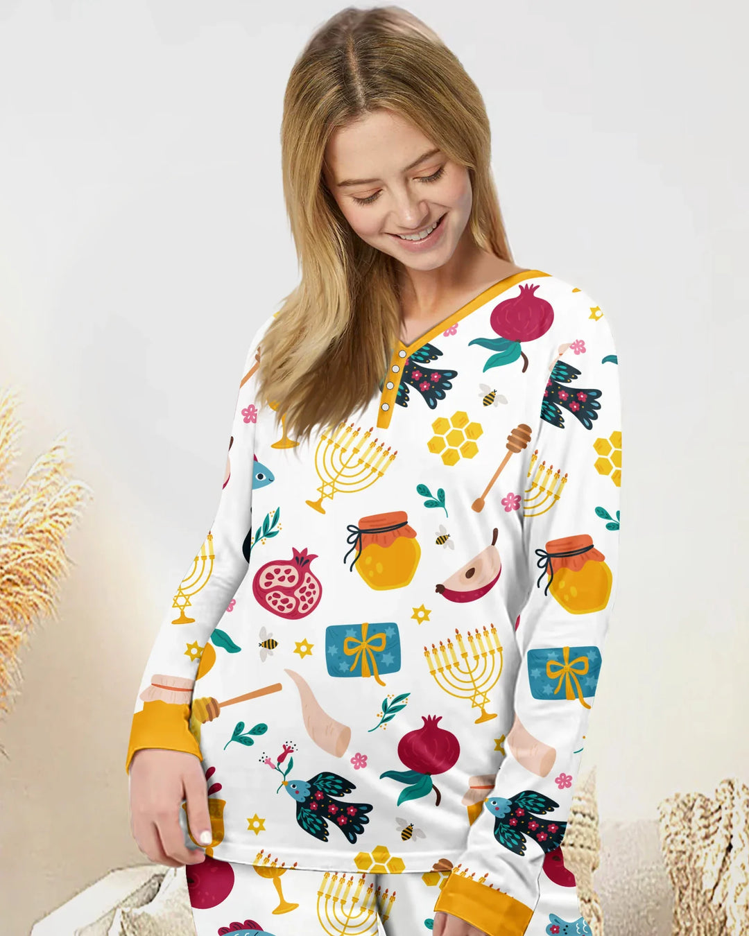 Shanah Tovah Party Bamboo Women Pajama Set