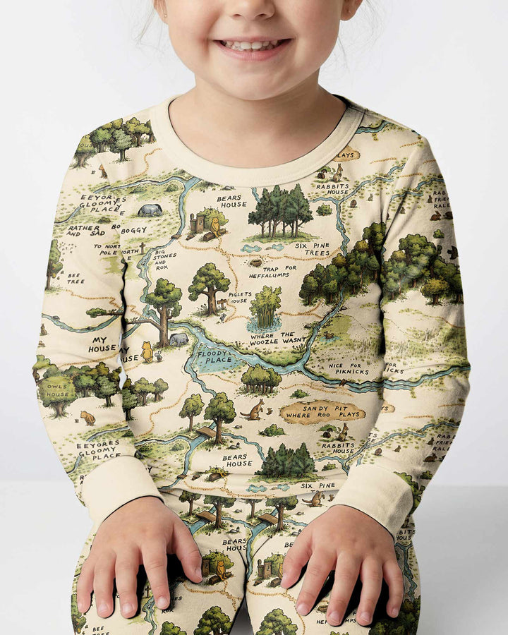 Template Bamboo Two Piece Long Sleeve Pyjamas Set