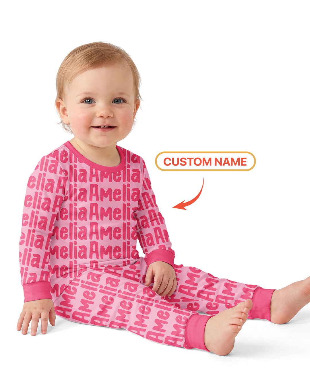 Little Letters Bamboo Two Piece Long Sleeve Pajama Set Bamboo Two Piece Long Sleeve Pajama Set