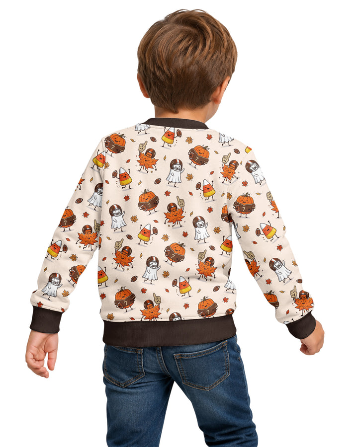Fall Day Football Bamboo Crewneck Sweatshirt