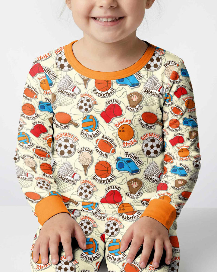 Template Bamboo Two Piece Long Sleeve Pyjamas Set