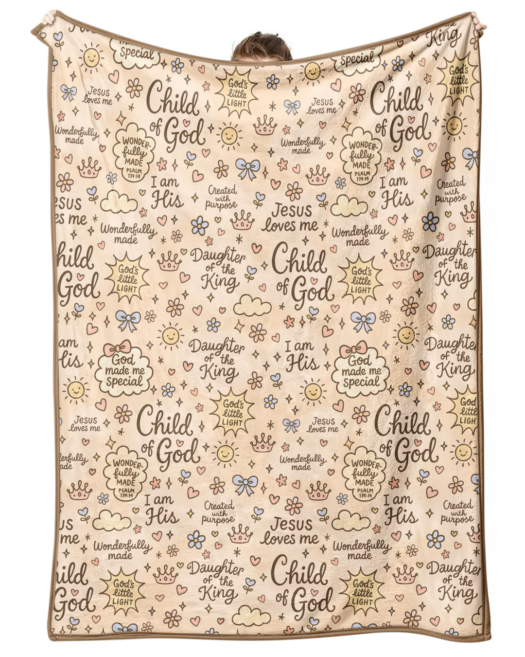 Child Of God Jesus Loves Me Bamboo Blanket