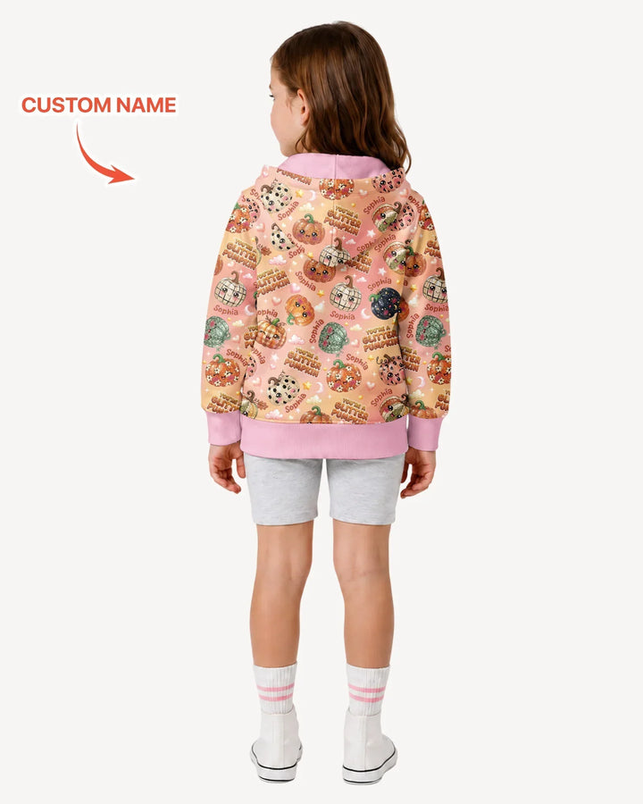 Custom Name You're A Glitter Pumpkin Bamboo Zip Hoodie