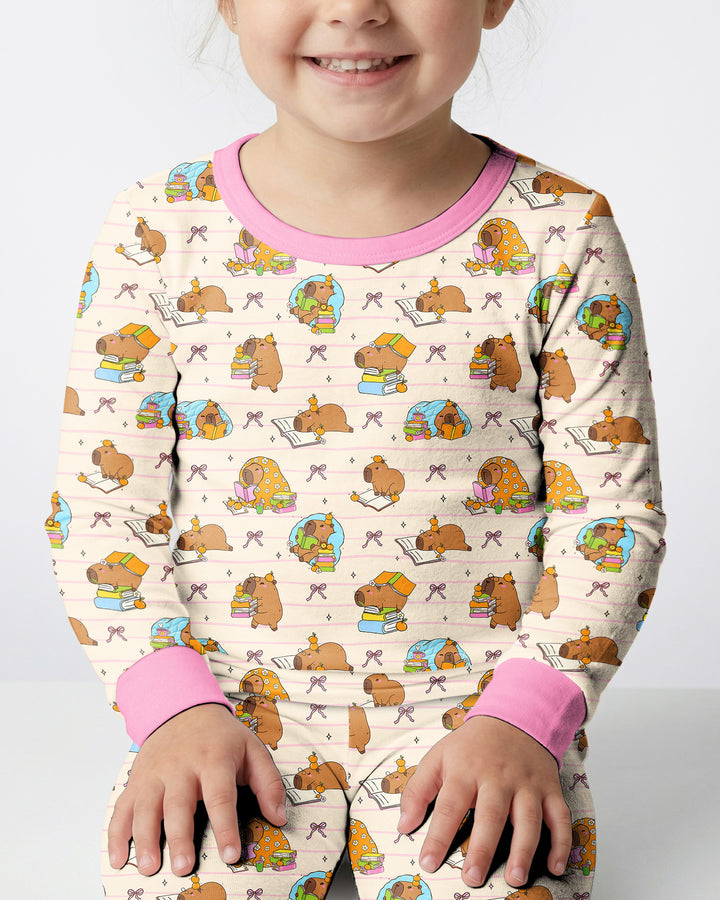 Template Bamboo Two Piece Long Sleeve Pyjamas Set