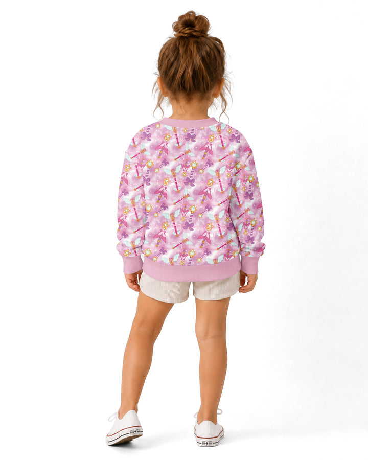 Kawaii Magical Girl Wand Bamboo Crewneck Sweatshirt