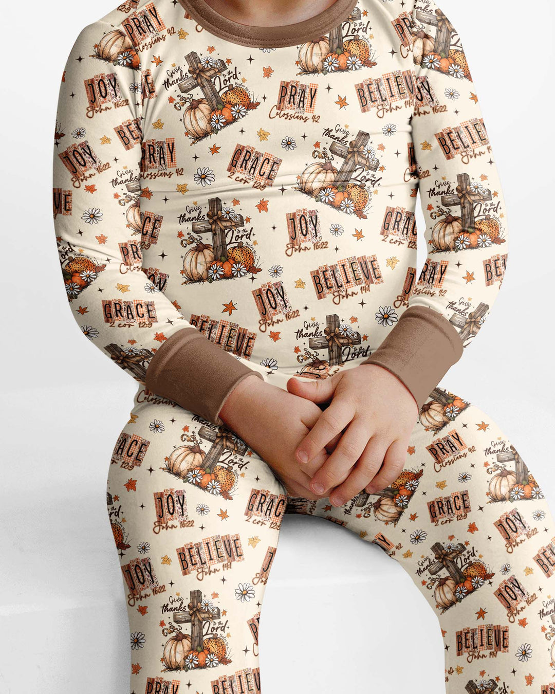 Template Bamboo Two Piece Long Sleeve Pyjamas Set