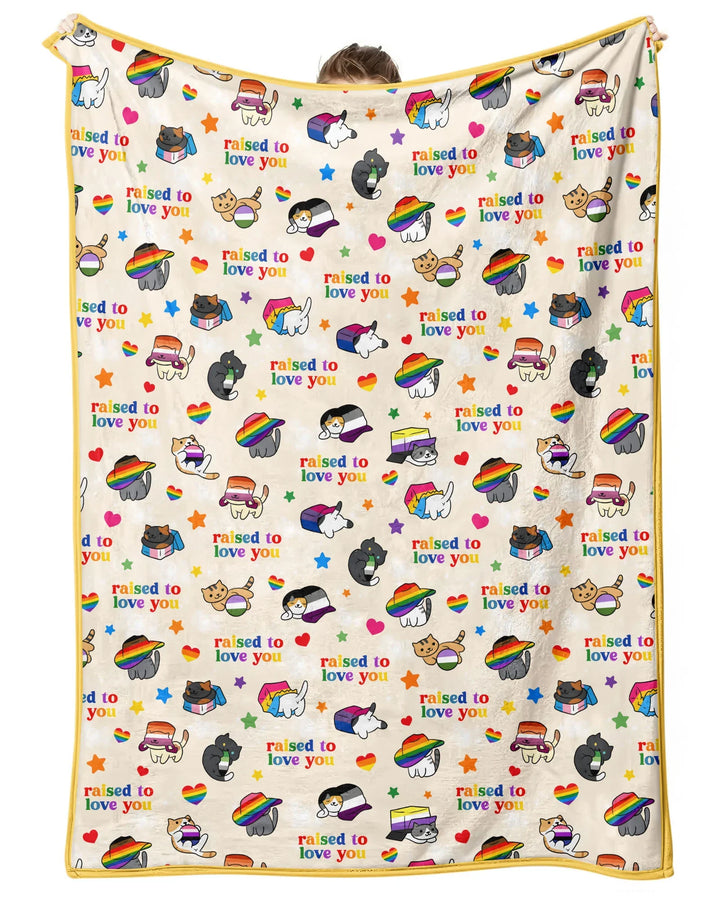 Rainbow Paws Family Matching Bamboo Blanket