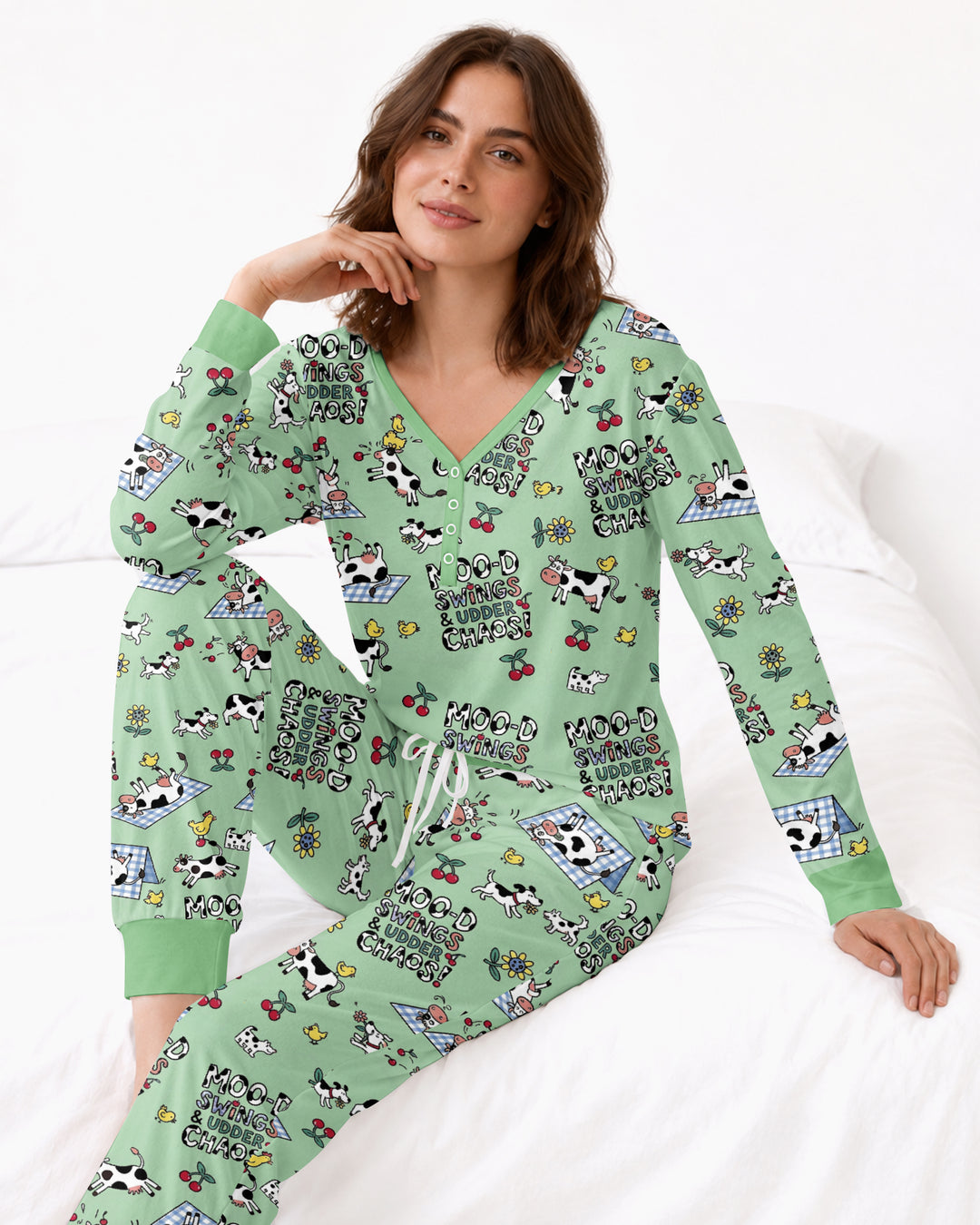 The Udderly Secret Journal Bamboo Women Pajama Set
