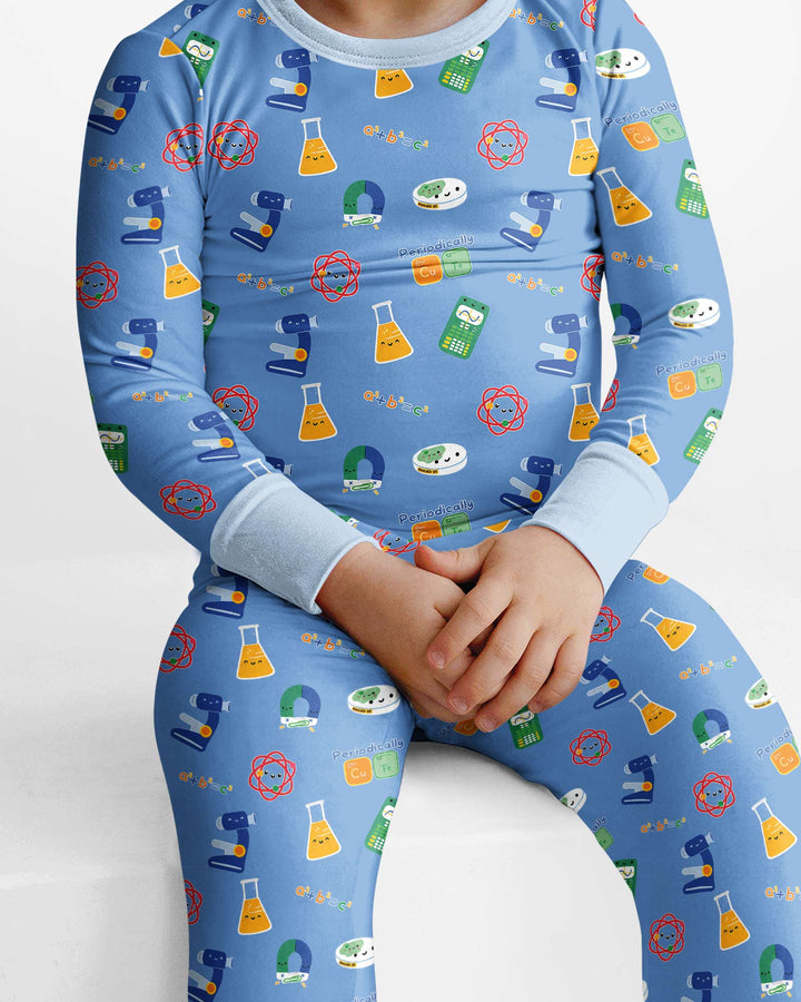 Scientist Lover Family Matching Bamboo Two Piece Long Sleeve Pajama Set