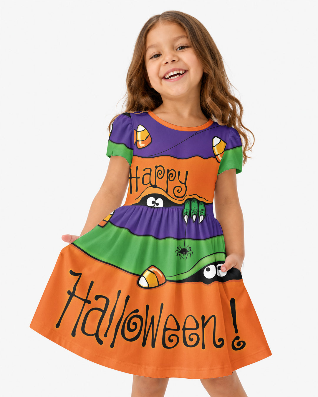 Happy Halloween Bamboo Twirl Dress