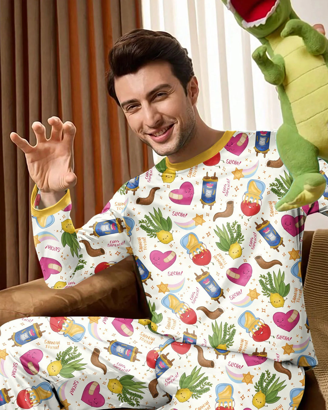 Jewish High Holidays Bamboo Men's Pajama Set